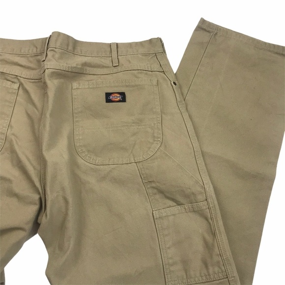 Dickies Canvas Carpenter Cargo Painter Beige Pants - Picture 7 of 10
